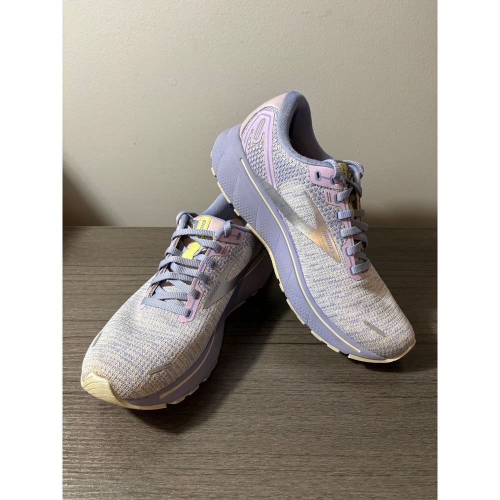 Brooks‎ Ghost 14 Women's Running Shoes Lilac Purple Lime Size 8.5